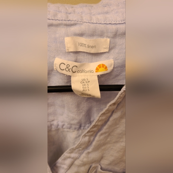 C&C California small blue button shirt - Picture 4 of 5